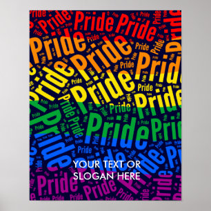 PRIDE ORD MÖNSTER FÄRG -.png Poster