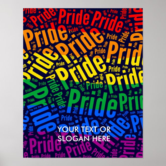 PRIDE ORD MÖNSTER FÄRG -.png Poster (Framsidan)