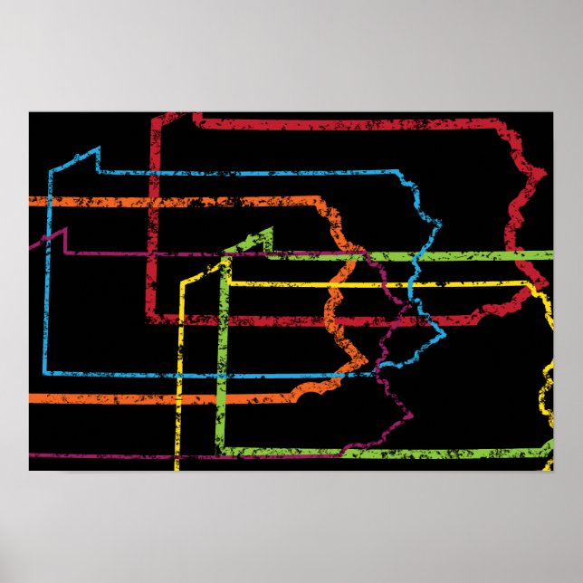 pride oskärpa i pennsylvanien poster (Framsidan)