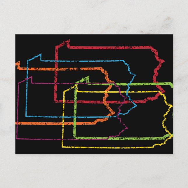 pride oskärpa i pennsylvanien vykort (Framsida)