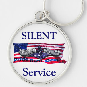 Pride på delfiner Keychain för flagga w/Silver Rund Silverfärgad Nyckelring