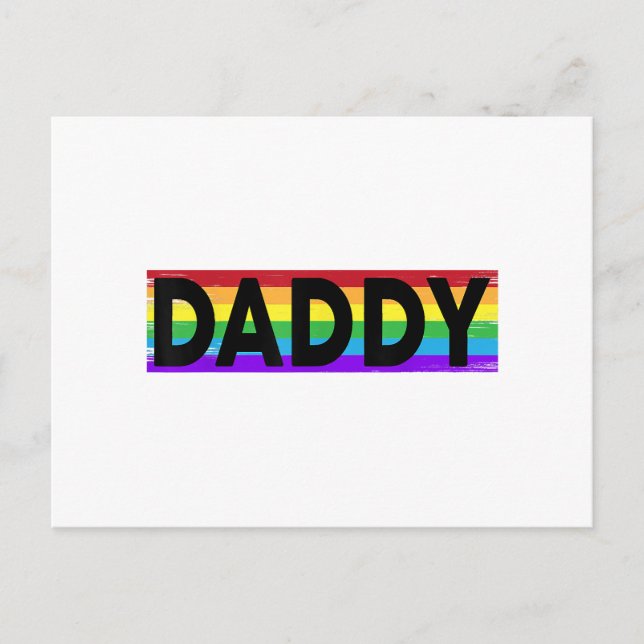 Pride pappa - Proud Gay Lesbisk LGBT Gift Fa Helg Vykort (Framsida)