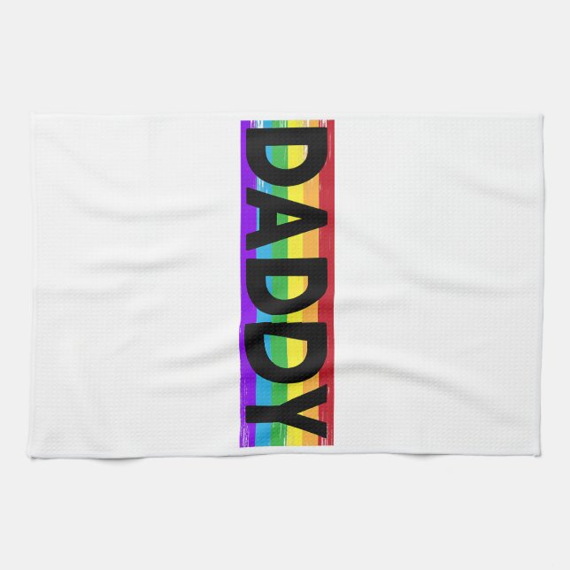 Pride pappa - Proud Gay Lesbisk LGBT Gift Fa Kökshandduk (Horisontell)