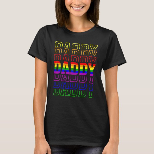 Pride pappa Proud Gay Lesbisk Lgbt Pappor Pappa T Shirt (Framsida)