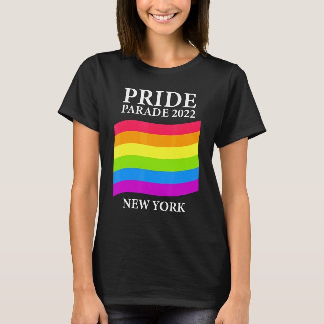 Pride Parad 2022 New York City T Shirt (Framsida)