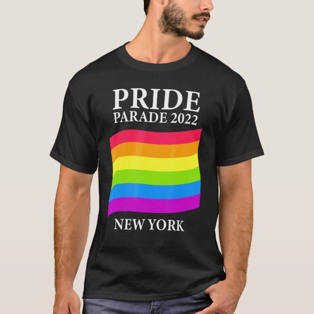 Pride Parad 2022 New York City T Shirt (Framsida)