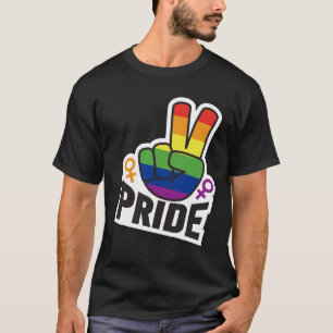 Pride Peace blk manar T Shirt
