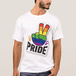 Pride Peace White manar T Shirt
