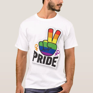 Pride Peace White manar T Shirt