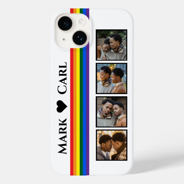 Pride - Photo Collage iPhone Case with Couple  (Baksida)