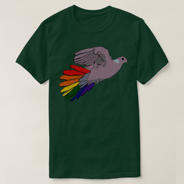Pride Pigeon 1 T Shirt (Design framsida)