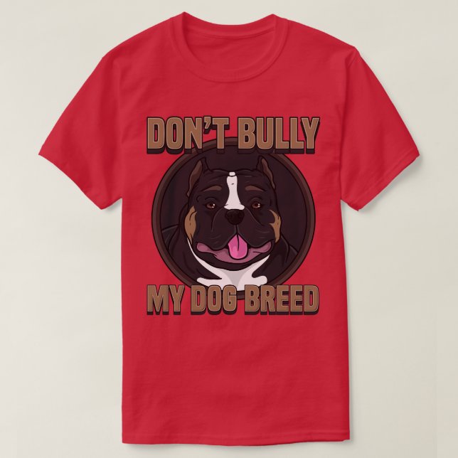 Pride Pitbull Hund älskare Pit Bull Awareness Gift T Shirt (Design framsida)