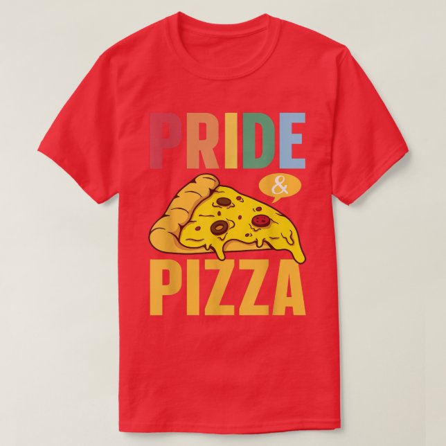 Pride & Pizza Lgbt Gay pride Rainbow Flagga Lgbtq1 T Shirt (Design framsida)