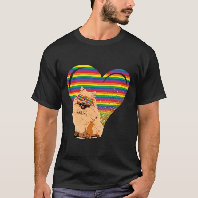 Pride Pomeranian T Shirt (Framsida)
