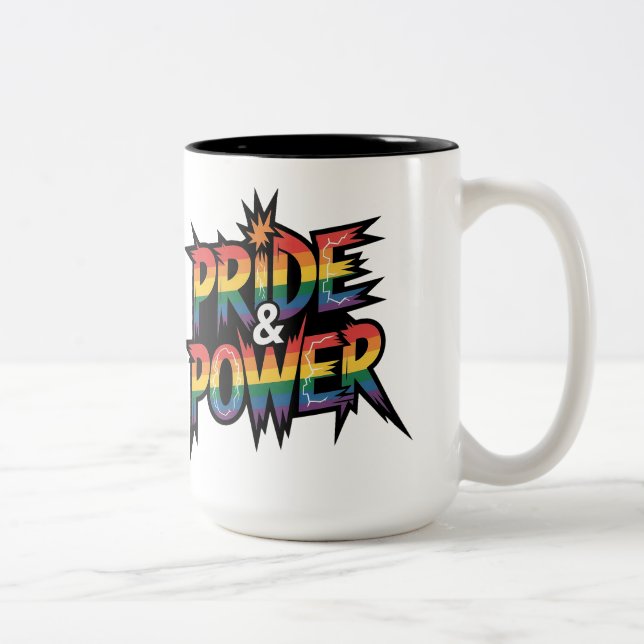 Pride & Power HBTQ  Två-Tonad Mugg (Höger)