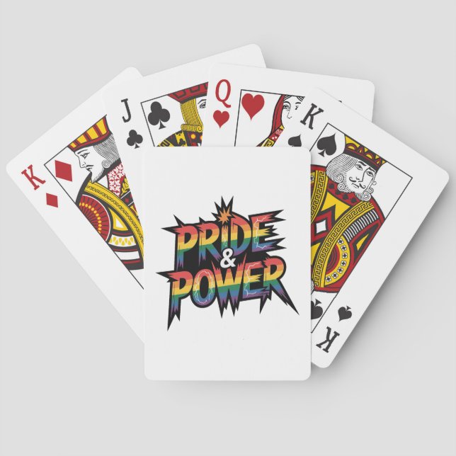 Pride & Power LGBTQ Casinokort (Baksidan)
