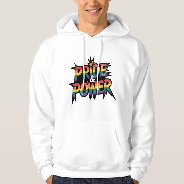 Pride & Power LGBTQ Hoodie (Framsida)