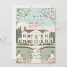 Pride & Prejudice Manor House Inbjudningar