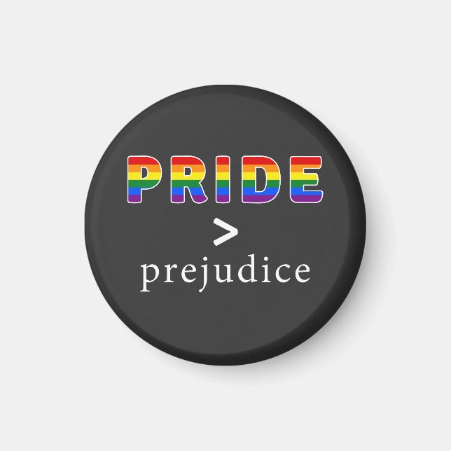 Pride & Prejudice Pride Magnet (Framsidan)