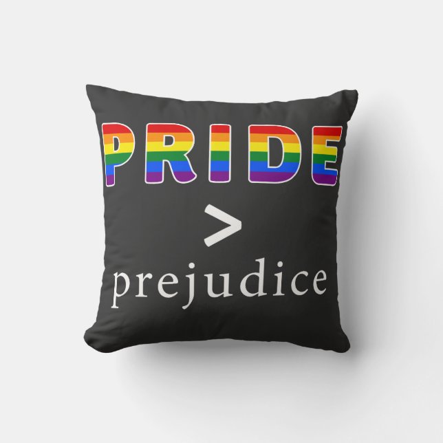 Pride & Prejudice Pride shirt Kudde (Framsida)