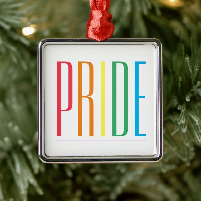 PRIDE Premium Square Ornament (Träd)