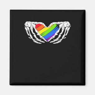 Pride - Pride Skeleton Händer med Hjärtat 2 klassi Magnet