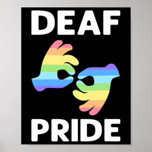 Pride. Pridet Döv för av versalinformationshandbo Poster