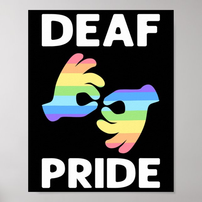 Pride. Pridet Döv för  av versalinformationshandbo Poster (Framsidan)