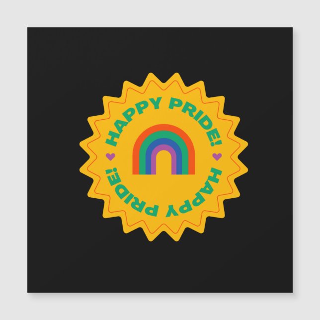 Pride. pridet lycklig. Gay kärlek. regnbåge färg (Framsida)