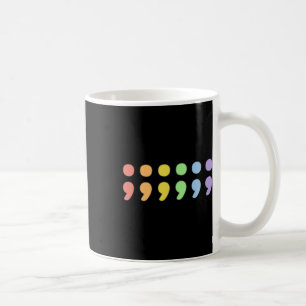 Pride Psykisk hälsa Semikolon Lgbtqia+ Lgbt Pastel Kaffemugg