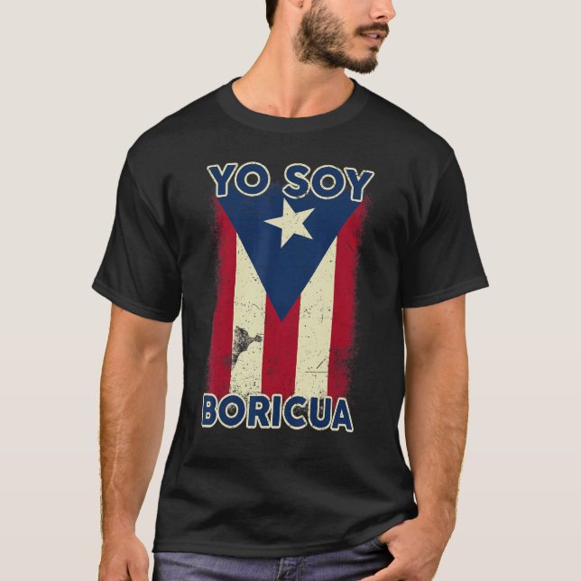Pride Puerto Rico Yo Soy Boricua Puerto Rican Fla T Shirt (Framsida)