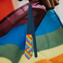 Pride Quarter: Regnbågsflaggsaccent Slips