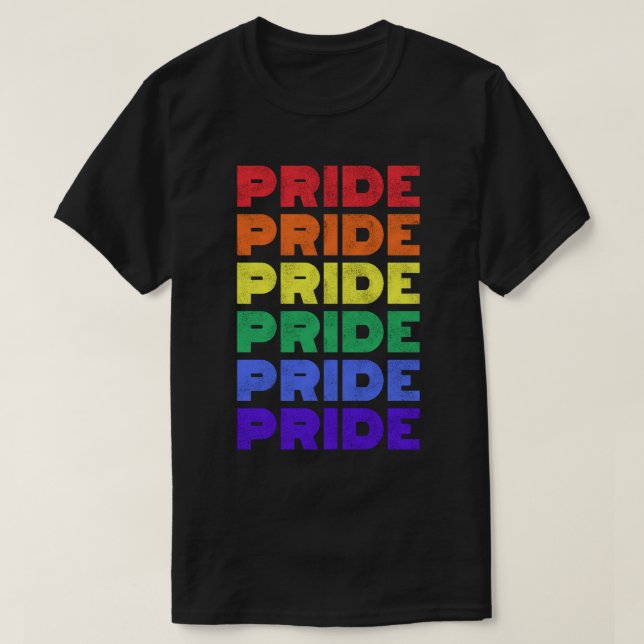 Pride Rainbow flagga (HBT) T Shirt (Design framsida)