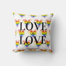 Pride Rainbow Heart Gay lesbian LGBT Families Kudde