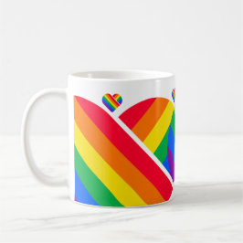 Pride Rainbow Heart Kaffemugg