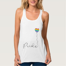 PRIDE Rainbow HGBTQIA Heart Balloon White