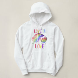 Pride Rainbow Kärlek Hoodie Sweatshirt T Shirt