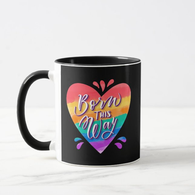 Pride Rainbow Kärlek Mugg (Vänster)