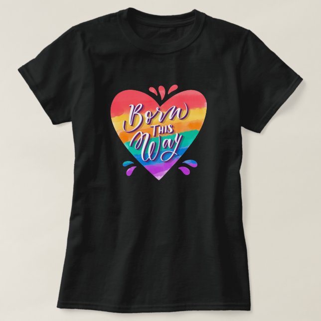 Pride Rainbow Kärlek T-Shirt (Design framsida)