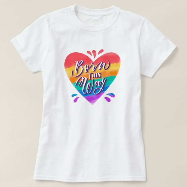 Pride Rainbow Kärlek T-Shirt (Design framsida)