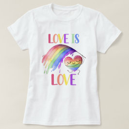 Pride Rainbow Kärlek T-Shirt
