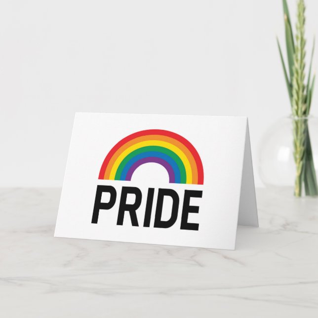 Pride Rainbow Kort (Framsida)