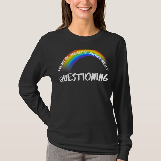 Pride Rainbow Lgbtq-frågor T Shirt (Framsida)