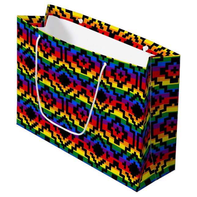 Pride Rainbow LGBTQ Geometric (Framsidan Vinklad)