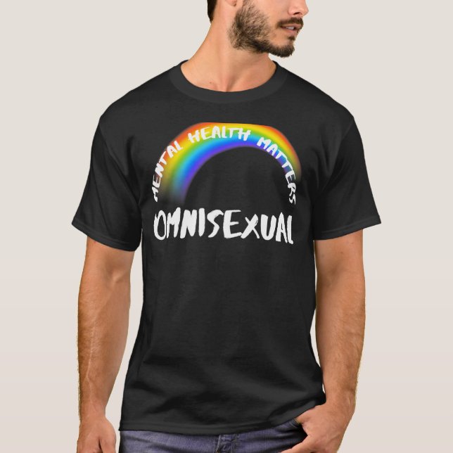 Pride Rainbow Lgbtq Omnisexual T Shirt (Framsida)