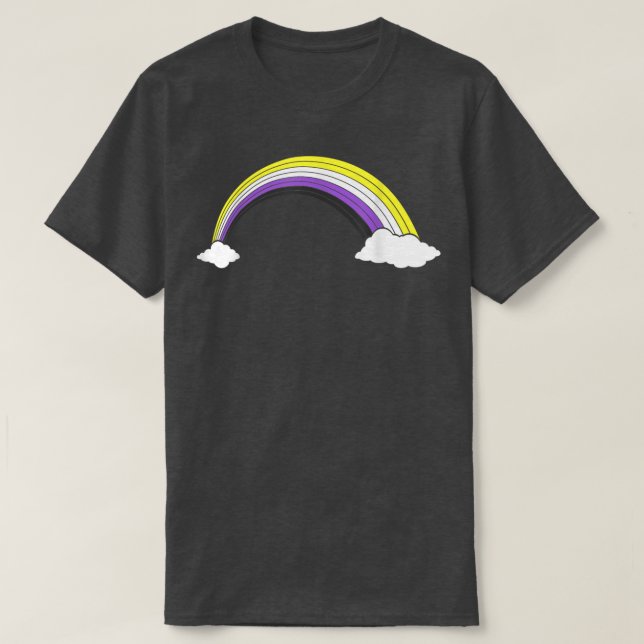 Pride Rainbow Non Binary Flag Pride Month LGBT Non T Shirt (Design framsida)