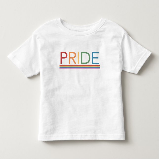 PRIDE Rainbow Småbarn T-shirt (Framsida)