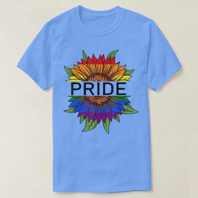 Pride Rainbow Sun Flagga Pride LGBT Pride Mont T Shirt (Design framsida)