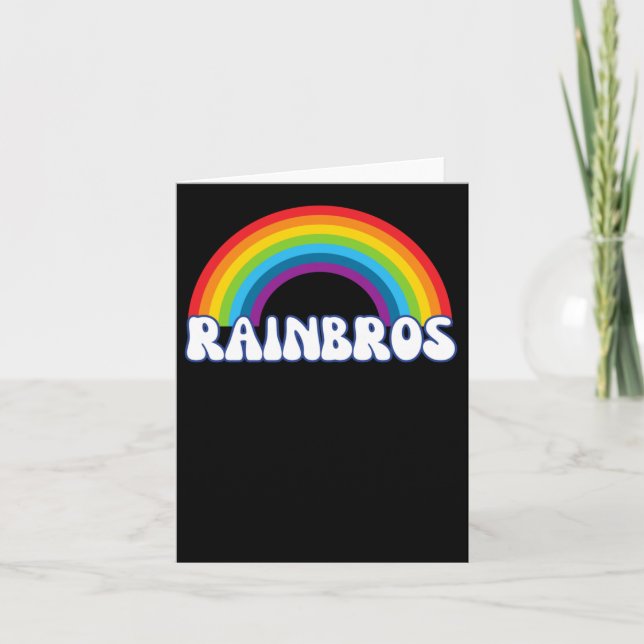 Pride Rainbros Sticker Kort (Framsida)