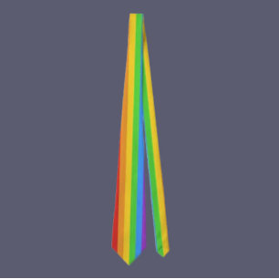 Pride-ränder: Vertikal regnbågsflagga Slips
